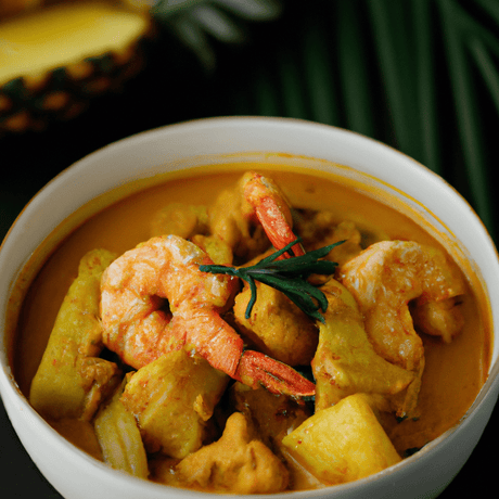 Gaeng Kua Sapparod (แกงคั่วสับปะรด) – Curry mit Ananas und Garnelen - RamenHeaven