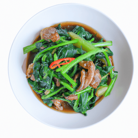 Pad Pak Bung Fai Daeng (ผัดผักบุ้งไฟแดง) – Gebratener Wasserspinat - RamenHeaven