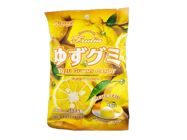 Kasugai Frutia Fruktgummi Yuzu 102g